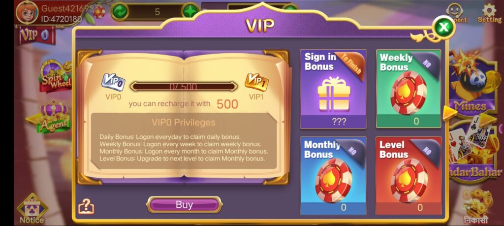 VIP Program In Rummy Joy App
