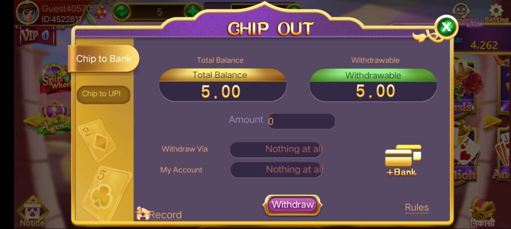 How To Withdrawal In Rummy Model App ?