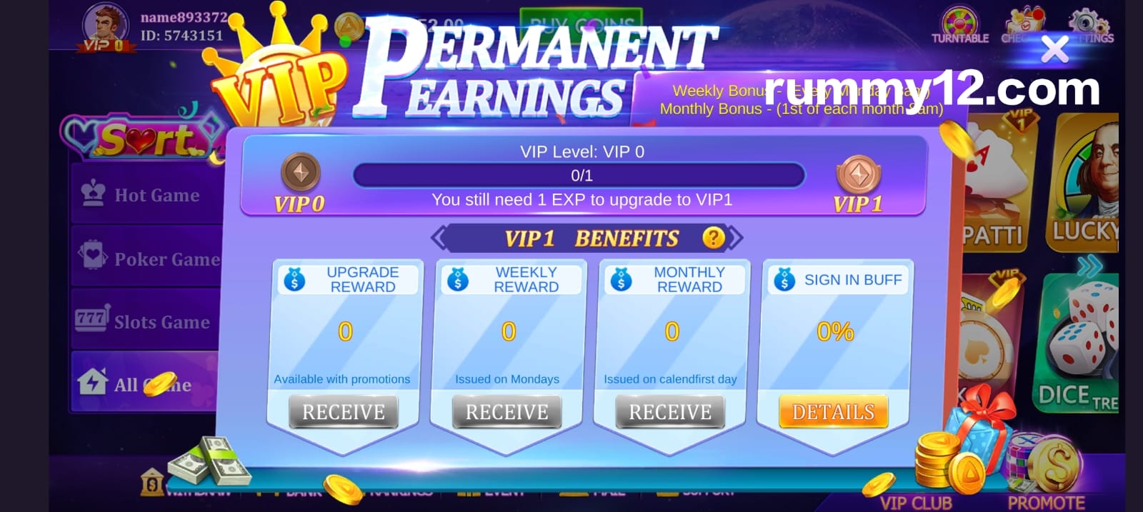 VIP Club In Rummy Perfect App