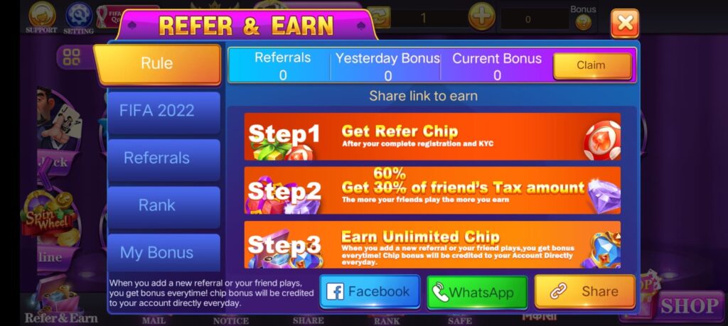 Invite Your Friend & Get Real Cash In Rummy Holy App