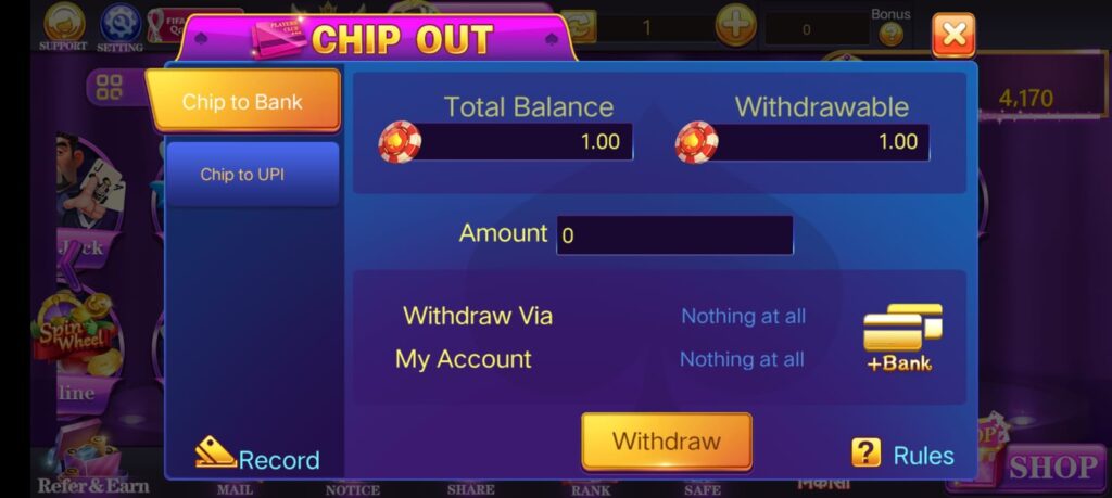  Withdraw Process In Rummy Holy Apk