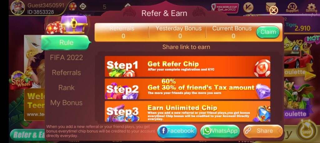 Invite Your Friends & Earn Real Money In Rummy Cool App
