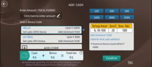 Add Money In Star Teen Patti Master